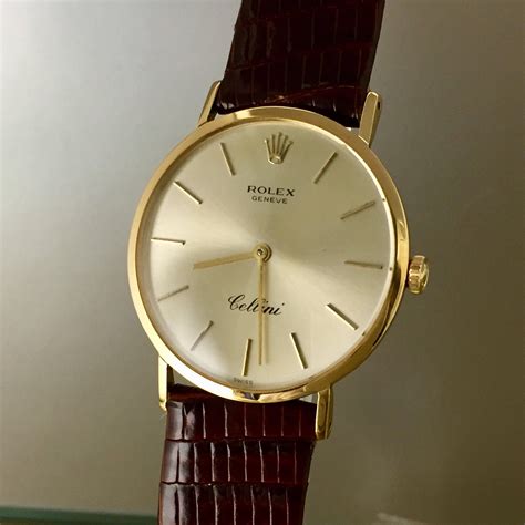 Vintage Rolex Cellini wristwatch .